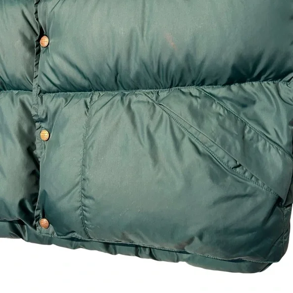 L.L. BEAN | Vintage Men’s Green Goose Down Packable Puffer - Sz Large Regular - Picture 3 of 12